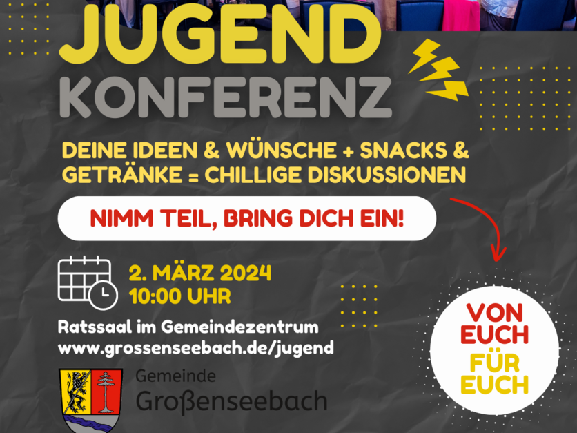 Jugendkonferenz Großenseebach am 2. März 2024 - Plakat