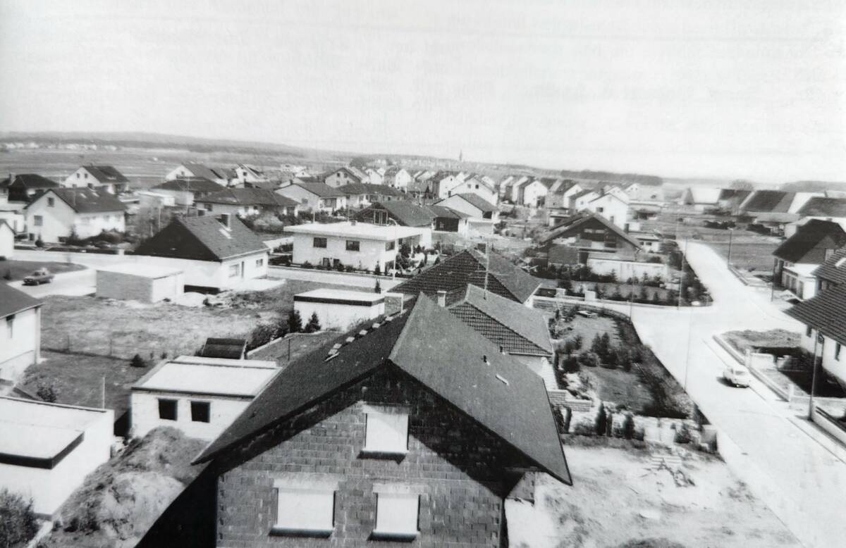 Baugebiet 1 & 2 in Großenseebach zu Anfang der Siebziger Jahre