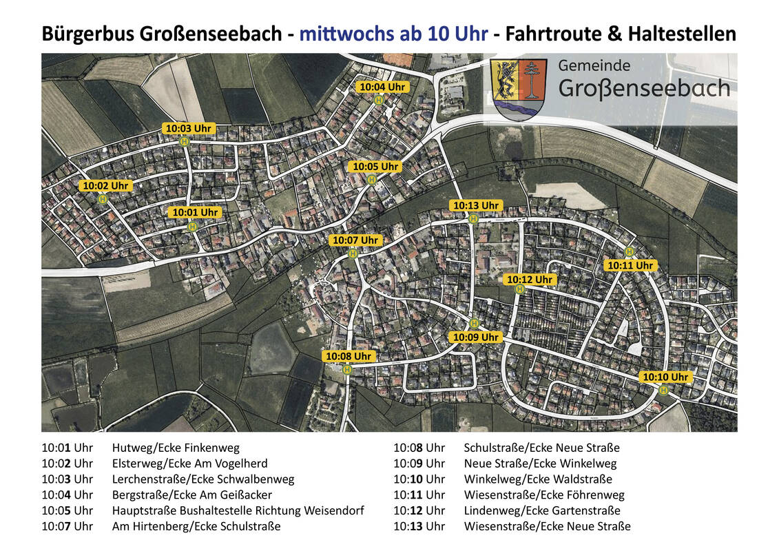 Fahrplan & Haltestellen Bürgerbus Großenseebach