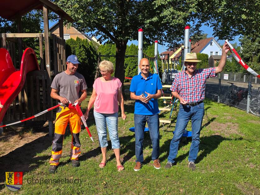 Spielplatz Hutweg Großenseebach - Wiedereröffnung am 06.08.24 