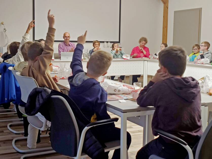 Besuch der Klassen 4 der Grundschule Großenseebach im Rathaus (19.10.2023)