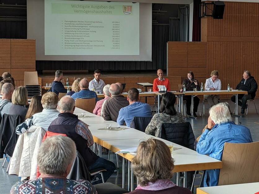 Bürgerversammlung 2023 in Großenseebach - Finanzbericht